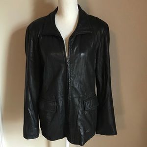 B. Moss genuine leather coat